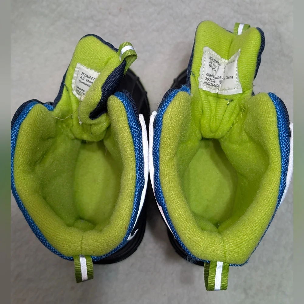 Arctic Shield Boys Waterproof Insulated Blue Green Snow Boots Little Boys Size 6